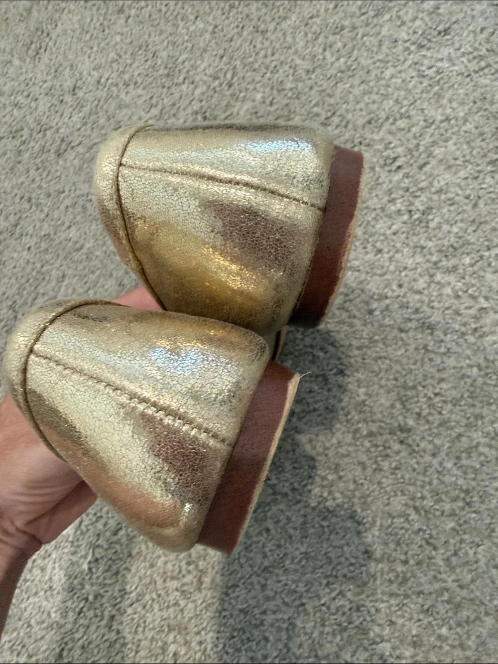 Zara shiny metallic